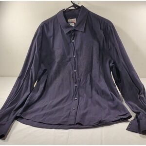 Rare Vintage Shirt Size XXL 2x Black  Long-Sleeve‎ Button- Up embroidered
